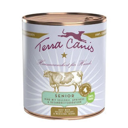 Terra Canis Senior Hundefutter Rind mit Sellerie, Aprikose und Gesundheitskräutern getreidefrei 6 x 800 g - 6 x 800 g – Bild 1 von 2
