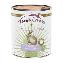 Produktbild von Terra Canis Sensitiv Hundefutter Kaninchen mit Pute in Sauce getreidefrei 6 x 800 g - 6 x 800 g