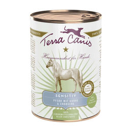 Produktbild von Terra Canis Sensitiv Hundefutter Pferd mit Stückchen in Sauce getreidefrei 6 x 400 g - 400 g