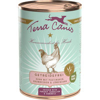 Produktbild von Terra Canis Sensitive Hundefutter Huhn mit Pastinaken, Brombeeren und Löwenzahn getreidefrei 6 x 400 g - 6 x 400 g