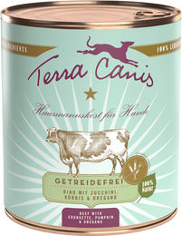 Terra Canis Sensitive Hundefutter Rind mit Zucchini, Kürbis und Oregano getreidefrei 6 x 800 g - 6 x 800 g – Bild 1 von 9