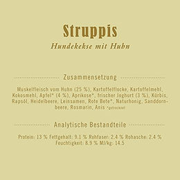 Produktbild von Terra Canis Struppis Hundesnack Huhn Getreidefrei und Glutenfrei 375g - 375 g
