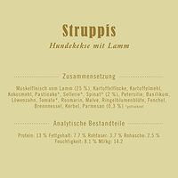 Produktbild von Terra Canis Struppis Hundesnack Lamm mit Spinat und Parmesan getreidefrei und glutenfrei 375g - 375 g