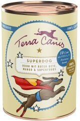 Produktbild von Terra Canis Superdog Hundefutter Huhn für alle Größen 6x400g - 6 x 400 g