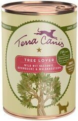 Produktbild von Terra Canis Tree Lover Wild mit Kastanie, Brombeere und Waldkräutern 6x400g Dose - 6 x 400 g