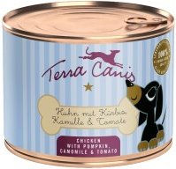 Produktbild von Terra Canis Welpen Nassfutter Huhn mit Kürbis Kamille und Tomate 12x200 g