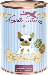 Produktbild von Terra Canis Welpen Nassfutter Lamm mit Zucchini 6x400g