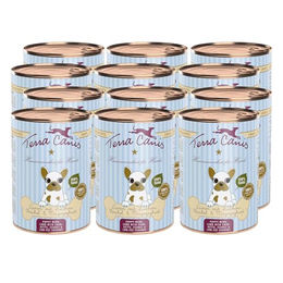 Produktbild von Terra Canis Welpen Nassfutter Lamm mit Zucchini Magerquark und Fenchel Getreidefrei und Glutenfrei 12x400g - 12 x 400 g
