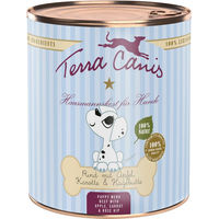 Produktbild von Terra Canis Welpenfutter Rind mit Stückchen in Sauce, glutenfrei, 6 x 400 g - 12 x 400 g