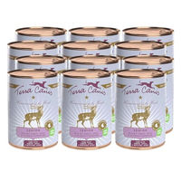 Produktbild von Terra Canis Wild Nassfutter für Senior Hunde mit Tomate, Apfel und Gesundheitskräutern, getreidefrei und mit hohem Fleischanteil, 12x400g - 12 x 400 g