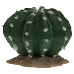 Terra Della Deko Kaktus Echinocactus grün für Terrarien 16,5 cm – Bild 1 von 2