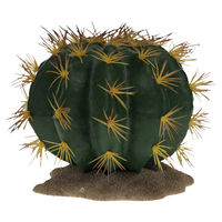 Produktbild von Terra Della Dekoration Kaktus Echinocactus grün mit gelben Stacheln für Terrarien 16,5x15,5cm
