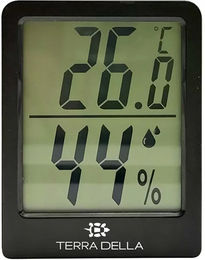 Produktbild von Terra Della Digitales Hygrometer-Thermometer in Schwarz aus Kunststoff
