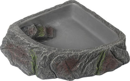 Terra Della Ecknapf Wassernapf für Insekten aus Kunstharz Grau Größe M – Bild 1 von 3