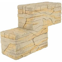 Produktbild von Terra Della Felsformation Baustein Combo 3 beige aus Kunstharz für Reptilien
