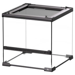 Produktbild von Terra Della Glas-Terrarium für Reptilien und Insekten schwarz 30 x 30 x 32 cm