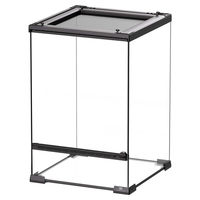 Produktbild von Terra Della Glas-Terrarium für Reptilien und Insekten schwarz 30 x 30 x 45 cm