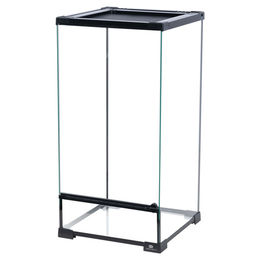 Produktbild von Terra Della Glas-Terrarium für Reptilien und Insekten schwarz 30 x 30 x 60 cm