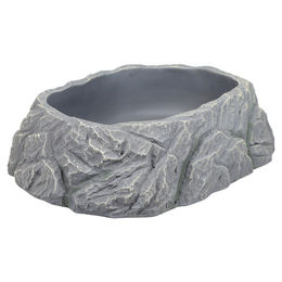 Produktbild von Terra Della Reptilien-Badeschale Big Bowl Wassernapf aus Kunstharz grau Größe L