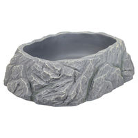 Produktbild von Terra Della Reptilien-Badeschale Big Bowl Wassernapf aus Kunstharz grau Größe L