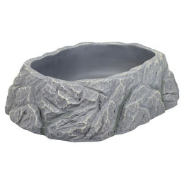 Produktbild von Terra Della Reptilien-Wassernapf Big Bowl für Schlangen aus Kunstharz grau Größe XL