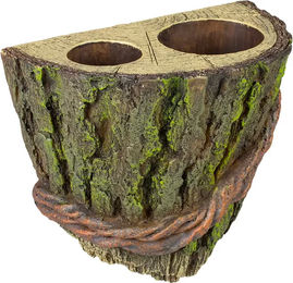 Terra Della Schwebender Fressnapfhalter mit Baummotiv für Terrarien 14x13x8 cm – Bild 1 von 5