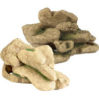 Produktbild von Terra Della Terrarium Dekoration Felsformation Steinhaufen beige aus Kunstharz für Reptilien und Frösche 23,5 x 13 x 12 cm