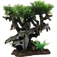 Produktbild von Terra Della Terrarium Dekoration Flugzeugwrack Baum für Geckos 26 x 24 x 27,5 cm ungiftig und pH-neutral