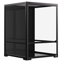 Produktbild von Terra Della Terrarium Knockdown Schwarz 45 x 45 x 60 cm für Reptilien Amphibien und Insekten