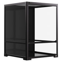 Produktbild von Terra Della Terrarium Knockdown Schwarz 45 x 45 x 60 cm für Reptilien Amphibien und Insekten