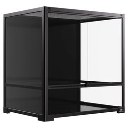 Produktbild von Terra Della Terrarium Knockdown Schwarz für Reptilien Amphibien und Insekten 60 x 45 x 60 cm