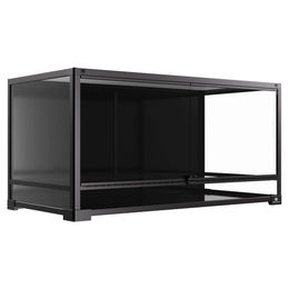 Produktbild von Terra Della Terrarium Knockdown Schwarz für Reptilien Amphibien und Insekten 90 x 45 x 45 cm