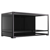 Produktbild von Terra Della Terrarium Knockdown Schwarz für Reptilien Amphibien und Insekten 90 x 45 x 45 cm