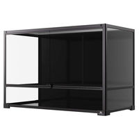 Produktbild von Terra Della Terrarium Knockdown Schwarz für Reptilien Amphibien und Insekten 90 x 45 x 60 cm