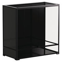 Produktbild von Terra Della Terrarium Knockdown Schwarz für Reptilien, Frösche und Insekten 90 x 45 x 90 cm