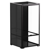 Produktbild von Terra Della Terrarium Knockdown Schwarz für Reptilien Insekten und Frösche 45 x 45 x 90 cm