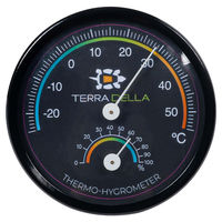 Produktbild von Terra Della Thermo-Hygrometer schwarz für Terrarien