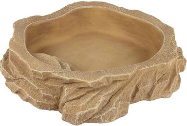 Terra Della Wassernapf für Reptilien aus Kunstharz Sand Beige XS – Bild 1 von 3