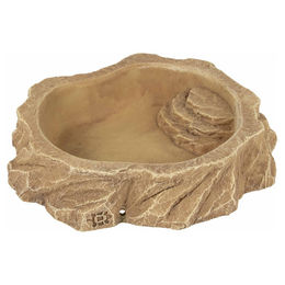Terra Della Wassernapf für Reptilien Sand Beige Größe M aus Kunstharz – Bild 1 von 4