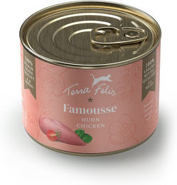 Terra Felis Famousse Katzenfutter Huhn getreidefrei mit hohem Fleischanteil 12x200 g – Bild 1 von 2