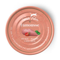 Produktbild von Terra Felis Famousse Katzenfutter Huhn getreidefrei mit hohem Fleischanteil 12x80 g
