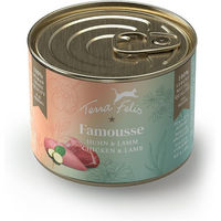 Produktbild von Terra Felis Famousse Katzenfutter Huhn und Lamm getreidefrei mit hohem Fleischanteil 12x200 g