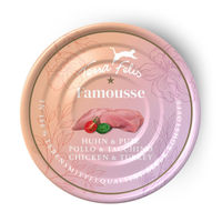 Produktbild von Terra Felis Famousse Katzenfutter Huhn und Pute getreidefrei mit hohem Fleischanteil 12x80 g