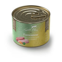 Produktbild von Terra Felis Famousse Katzenfutter Rind und Kaninchen getreidefrei mit hohem Fleischanteil 12x 200 g