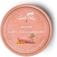 Produktbild von Terra Felis Katzenfutter Huhn getreidefrei mit hohem Fleischanteil 12x80g