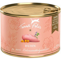 Produktbild von Terra Felis Katzenfutter Huhn Stückchen in Soße Adult Getreidefrei 12 x 200 g - 12 x 200 g