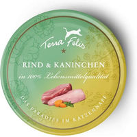 Produktbild von Terra Felis Katzenfutter Rind und Kaninchen 12x200g - 12 x 200 g