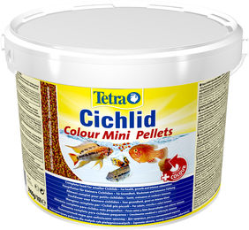 Produktbild von Tetra Cichlid Colour Mini Pellets Fischfutter für Buntbarsche 10 l