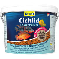 Produktbild von Tetra Cichlid Colour Pellets Fischfutter für Buntbarsche und Diskus 10 L Eimer - 10 l