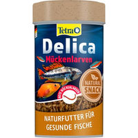 Produktbild von Tetra Delica Bloodworms gefriergetrocknete rote Mückenlarven Naturfutter für Zierfische 100 ml - 100 ml